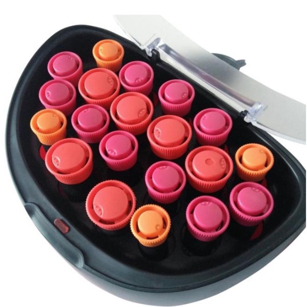Remington H-5600 Flocked Hot Rollers Near New No Clips